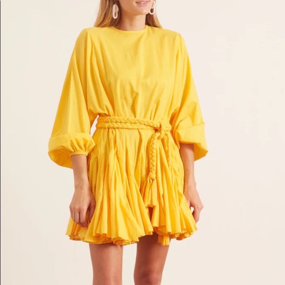 NWOT Rhode Ella Dress yellow Small